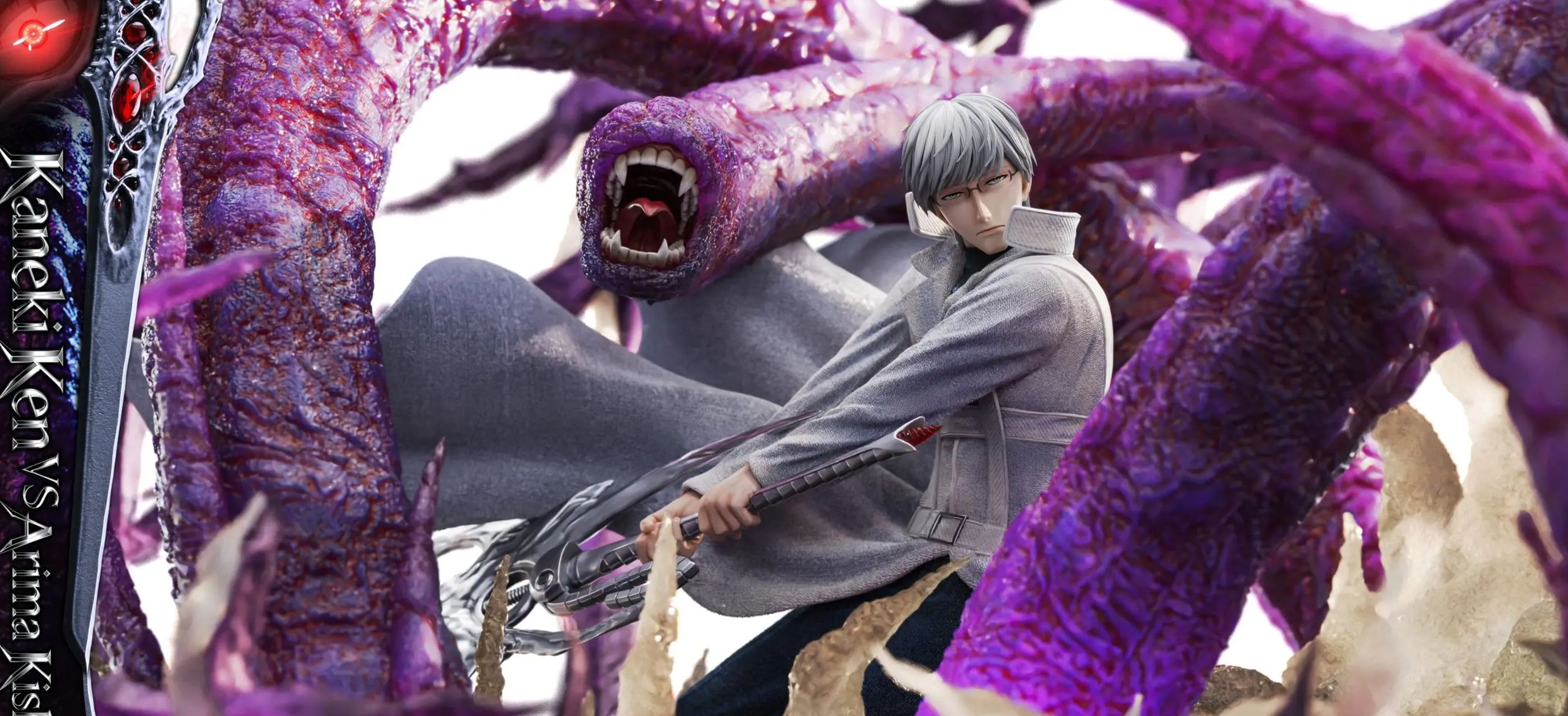 Black Goat Studio - Tokyo Ghoul Arima Takashi vs Kaneki Ken Statue