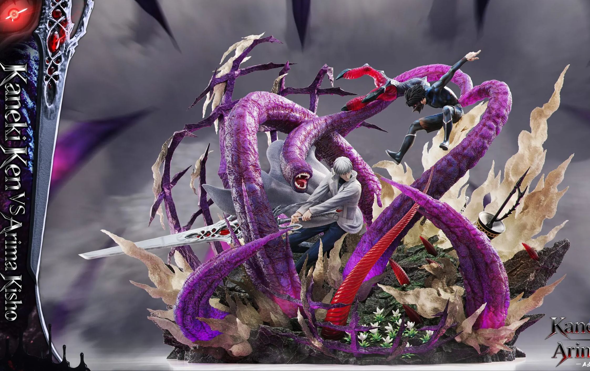 Black Goat Studio - Tokyo Ghoul Arima Takashi vs Kaneki Ken Statue