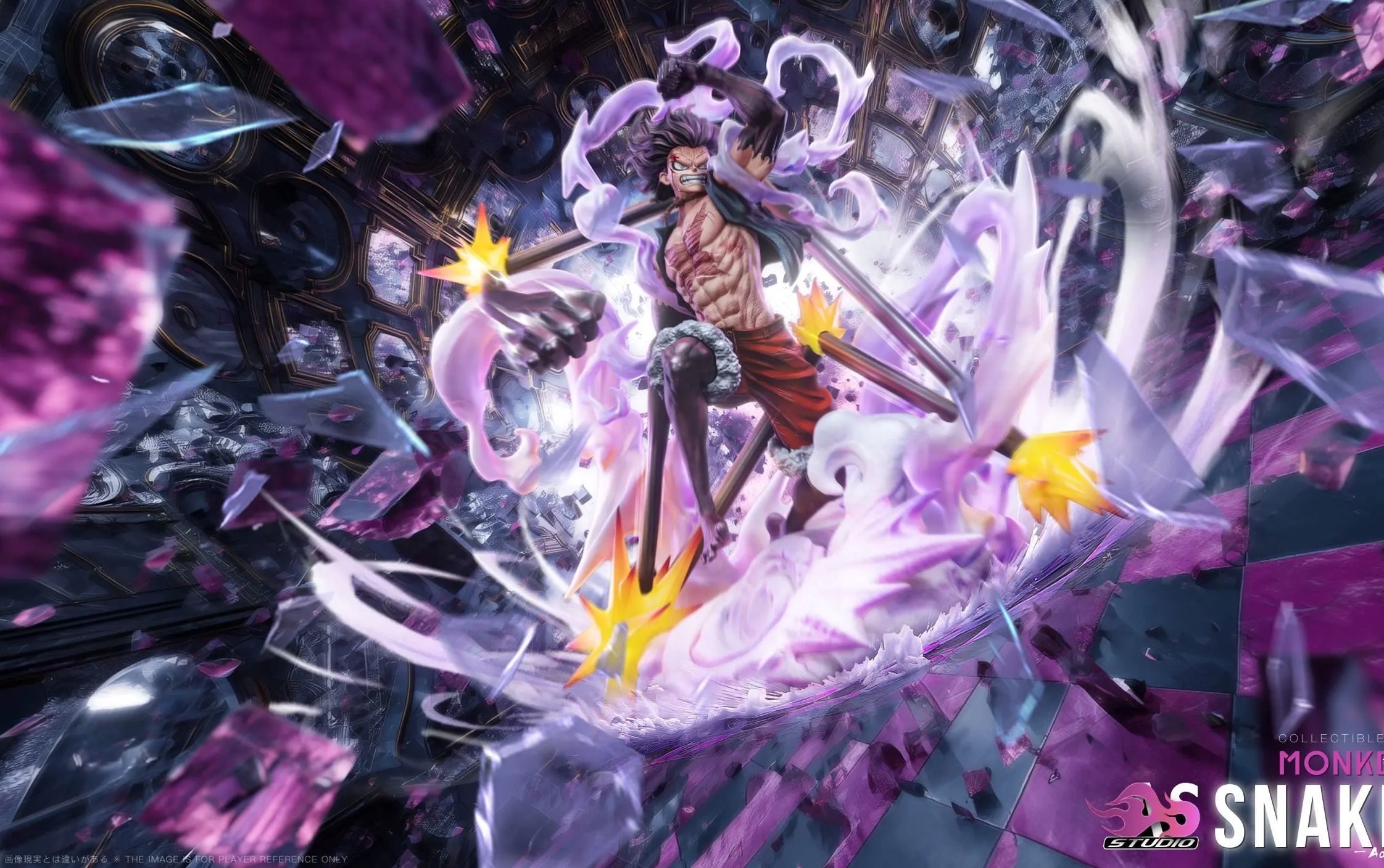 As Studio - One Piece Snake Man Luffy Statue