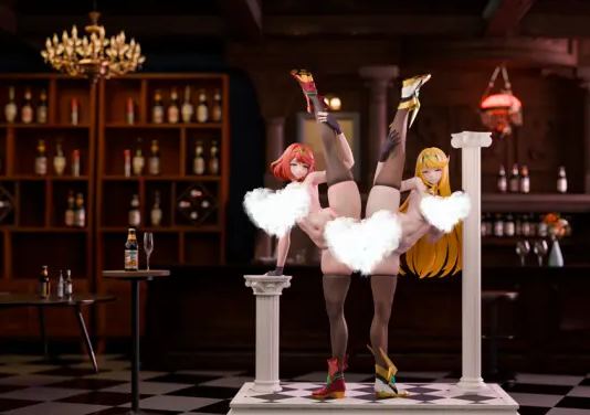 Genius Bee Studio - Mythra X Pyra Xenoblade Chronicles Statue 