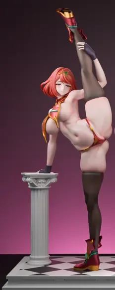 Genius Bee Studio - Mythra X Pyra Xenoblade Chronicles Statue 