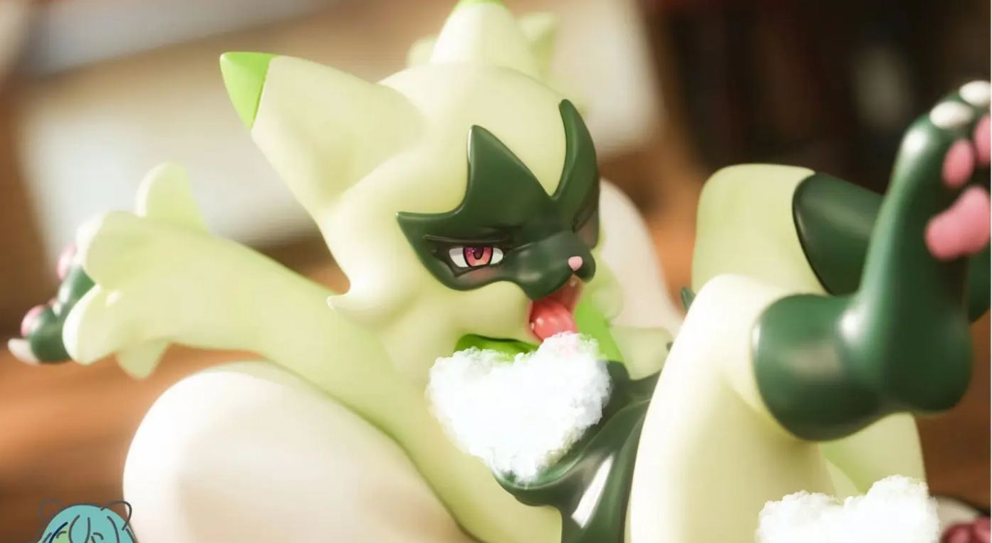 Ke Nai Rou Dan Wu Studio - Pokemon Floragato  Statue