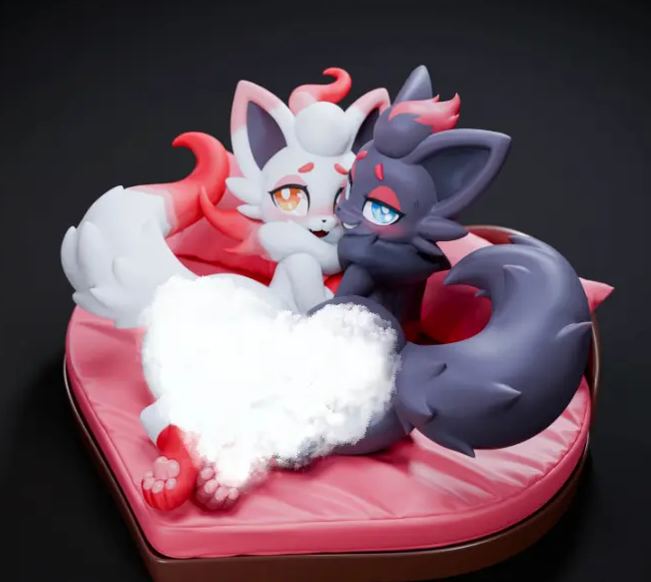 Spirit Demon Studio - Pokemon Black and White Zorua Statue