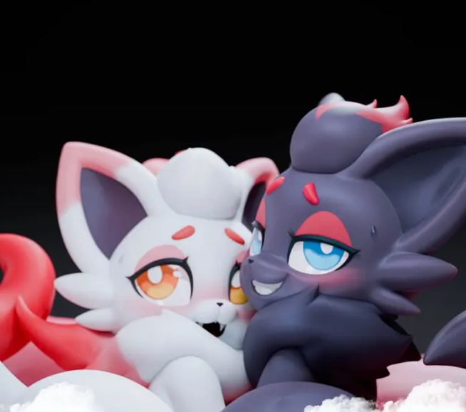 Spirit Demon Studio - Pokemon Black and White Zorua Statue