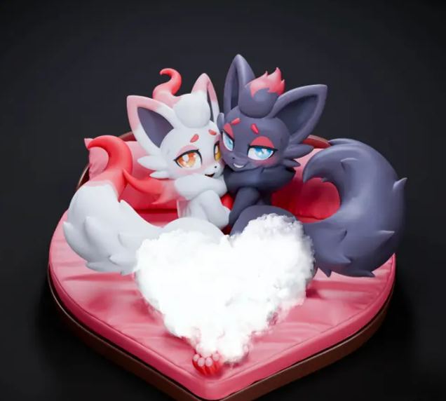 Spirit Demon Studio - Pokemon Black and White Zorua Statue