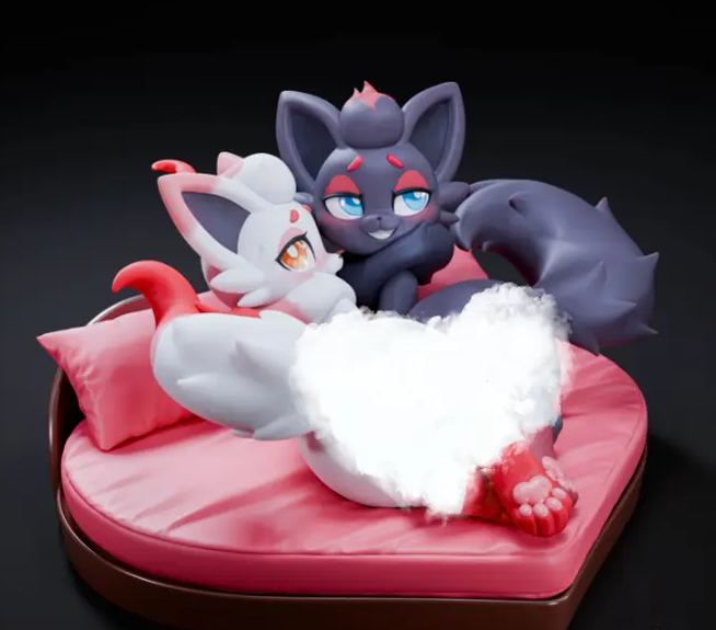 Spirit Demon Studio - Pokemon Black and White Zorua Statue