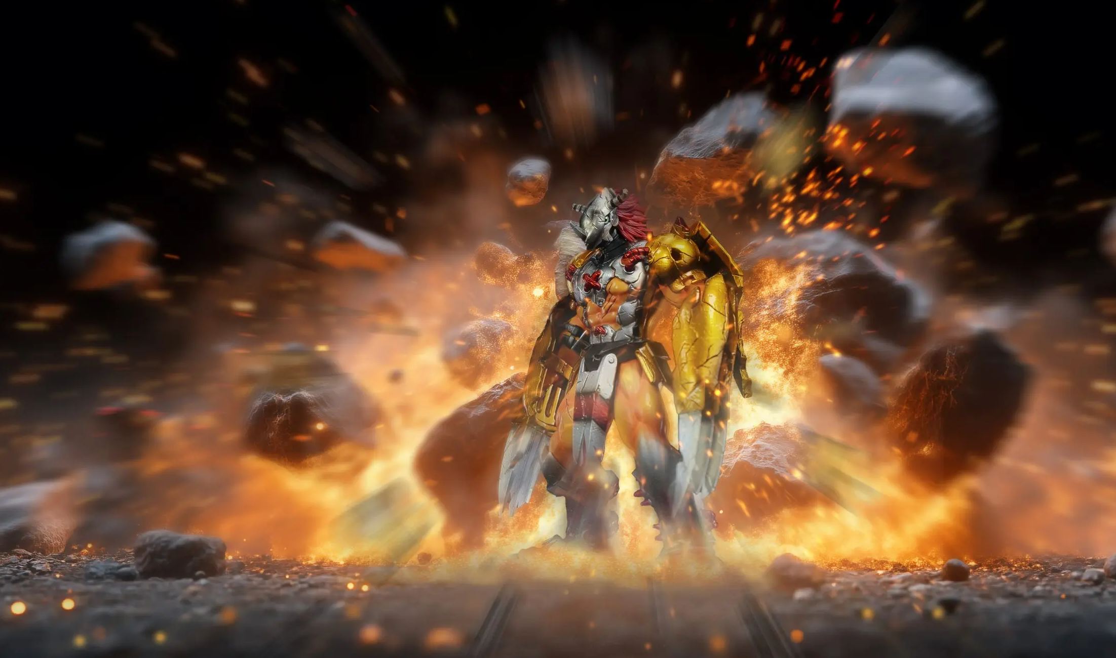 C9 Studio - Digimon War Greymon  Statue 