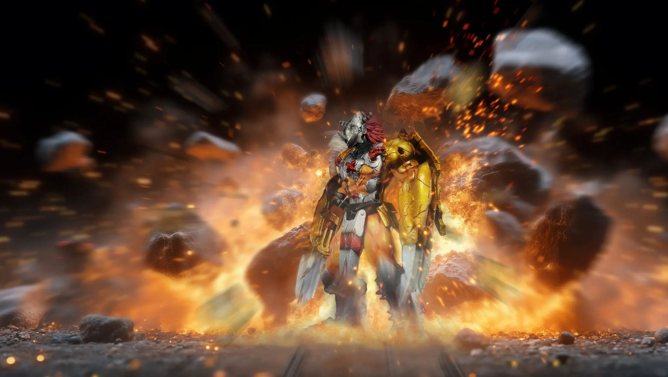 C9 Studio - Digimon War Greymon  Statue 