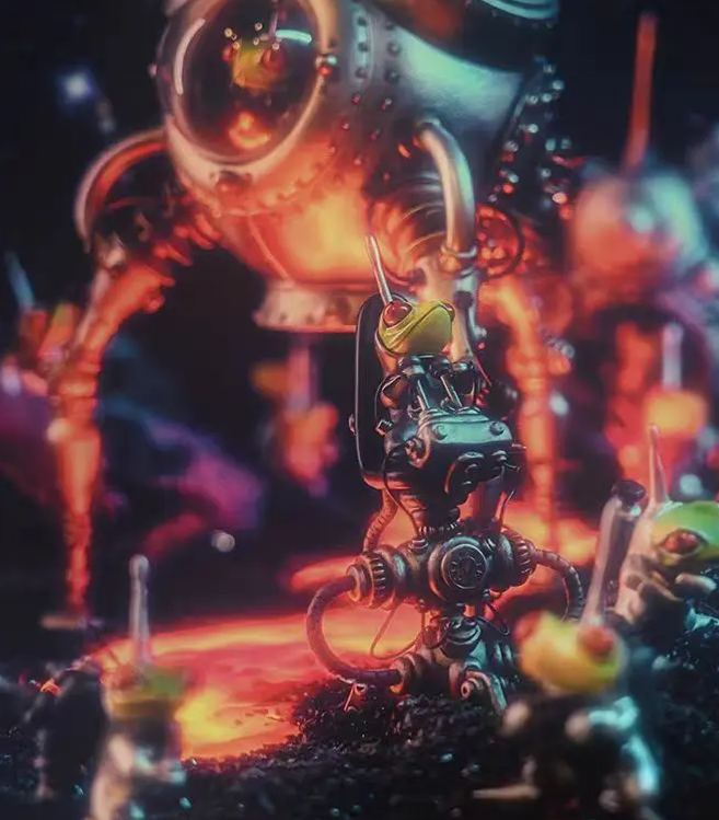 Manas SUM - Original Interstellar operation robot (Licensed)Statue 