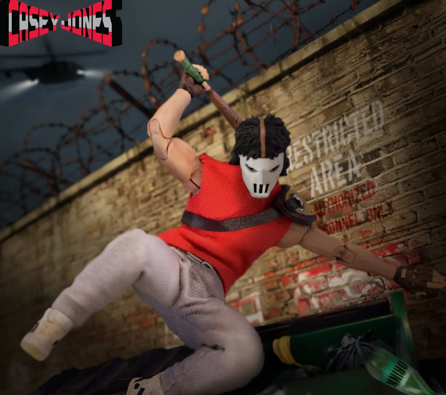 Mezco Studio - 1/12 Teenage Mutant Ninja Turtles - Casey Jones Figure (Licensed)Statue 