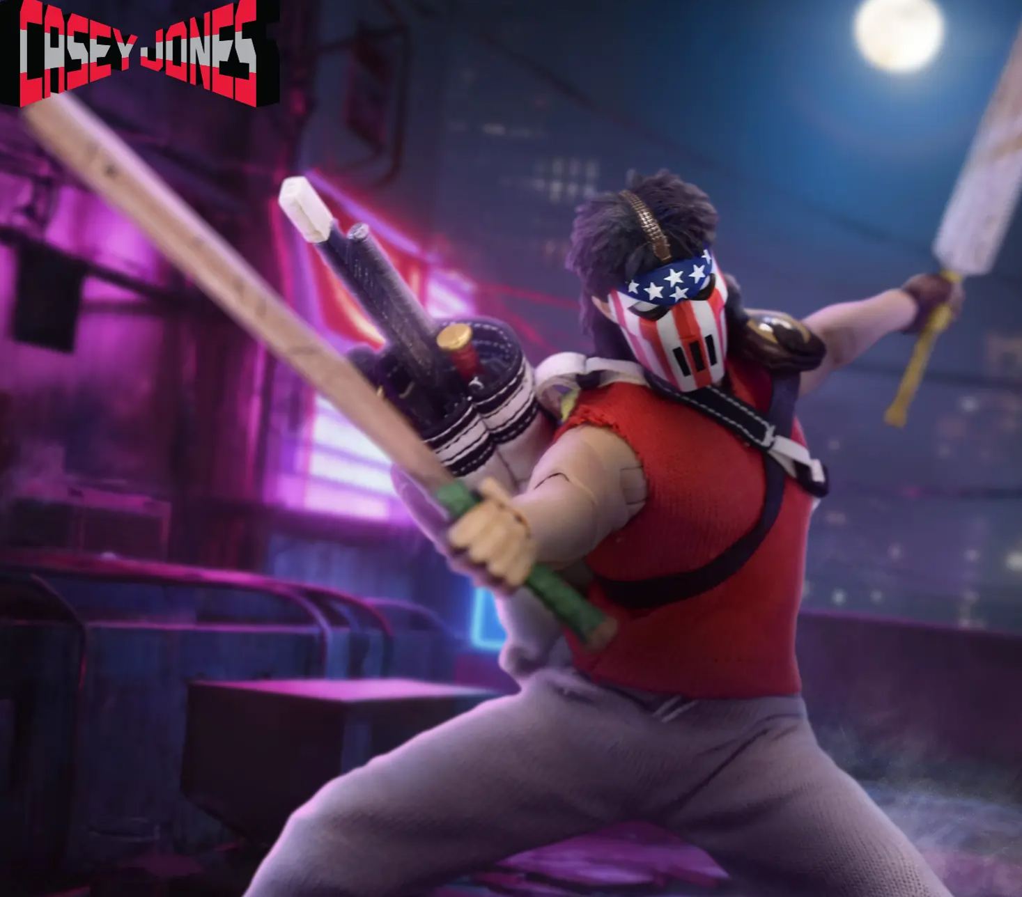 Mezco Studio - 1/12 Teenage Mutant Ninja Turtles - Casey Jones Figure (Licensed)Statue 