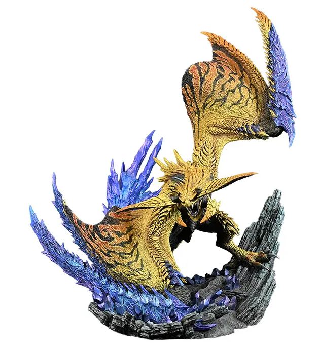 CAPCOM Studio - Capcom Figure Builder Creator's Model Monster Hunter Wilds Shining Thunder Wyvern Rey Dau Complete Figure (Licensed)n Statue