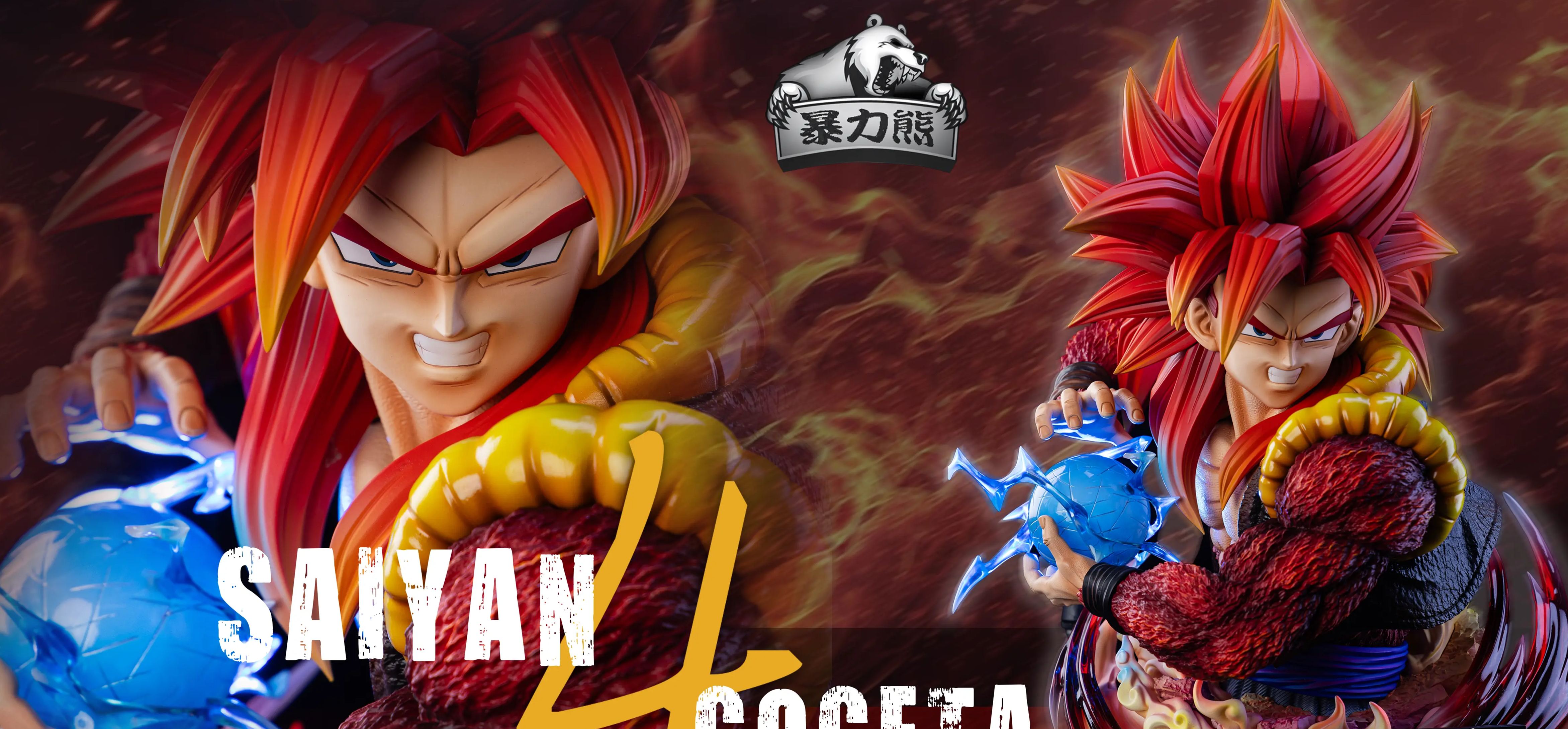 Violent Bear Studio - Dragon Ball Super Saiyan 4 Gogeta Bust Statue 