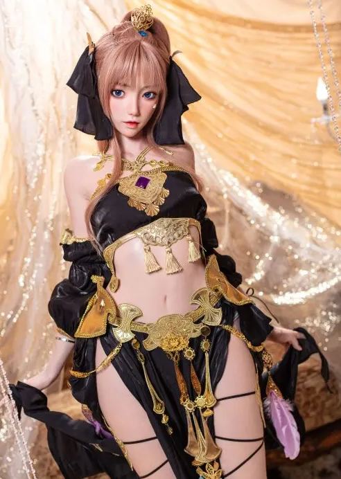 Bezlya - Final Fantasy XIV Dancer Cosplay Costume - Sunset - No.2 Ultra Makeup - 1/1 Silicone Doll Statue