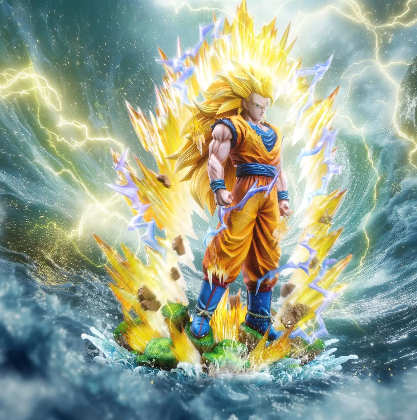 Summer Studio - Dragon Ball Super Saiyan 3 Goku Statue 