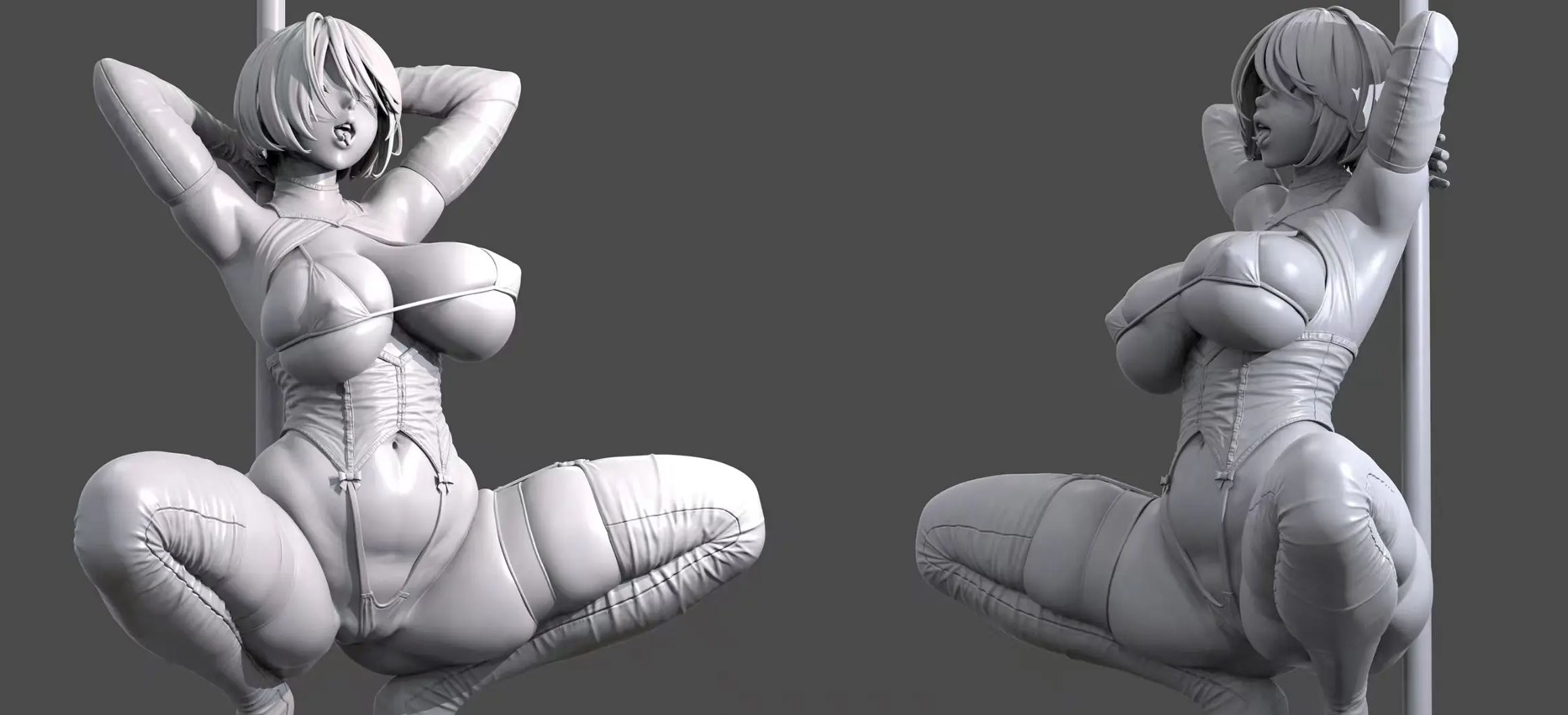 Liu Xing Wan Studio - NieR: Automata 2B White Mold Version 1/6 Statue 