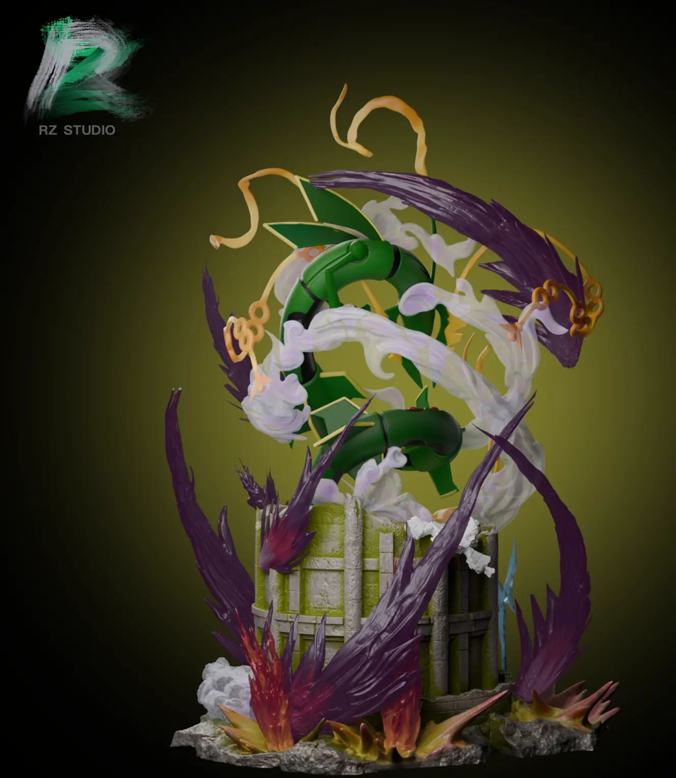 RZ Studio - PokemonRayquaza Statue 