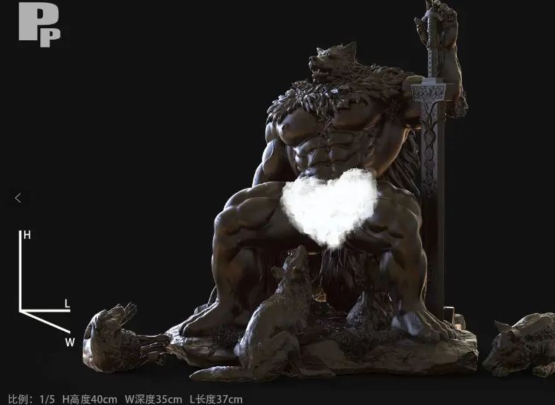 PP Studio - Blaidd Elden Ring Statue  