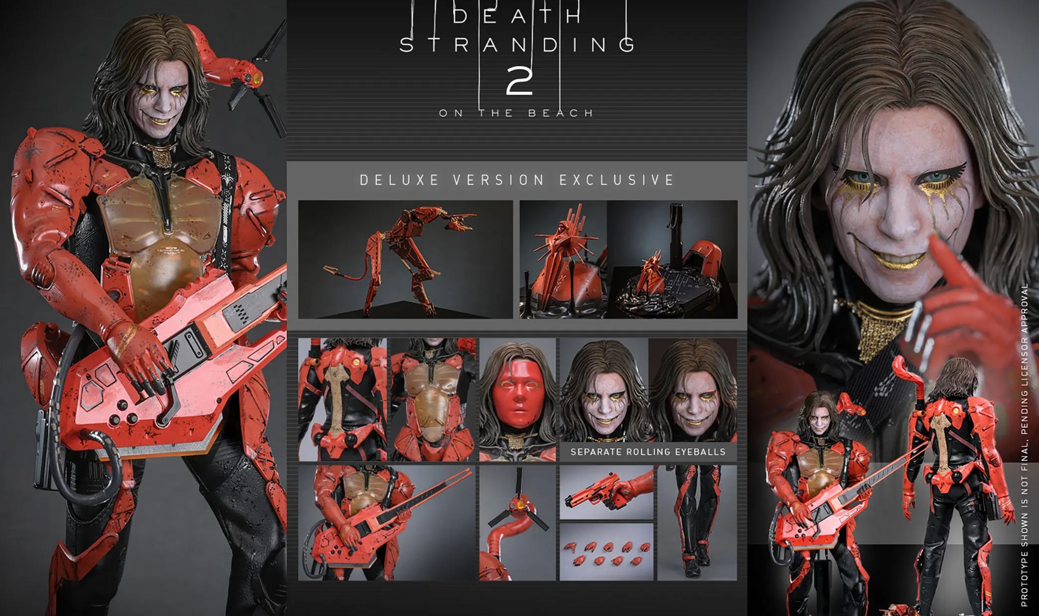 Hottoys - Death Stranding 2: On the Beach Higgs 1/6th scale Collectible Figure VGM79 VGM80 (Licensed) Statue
