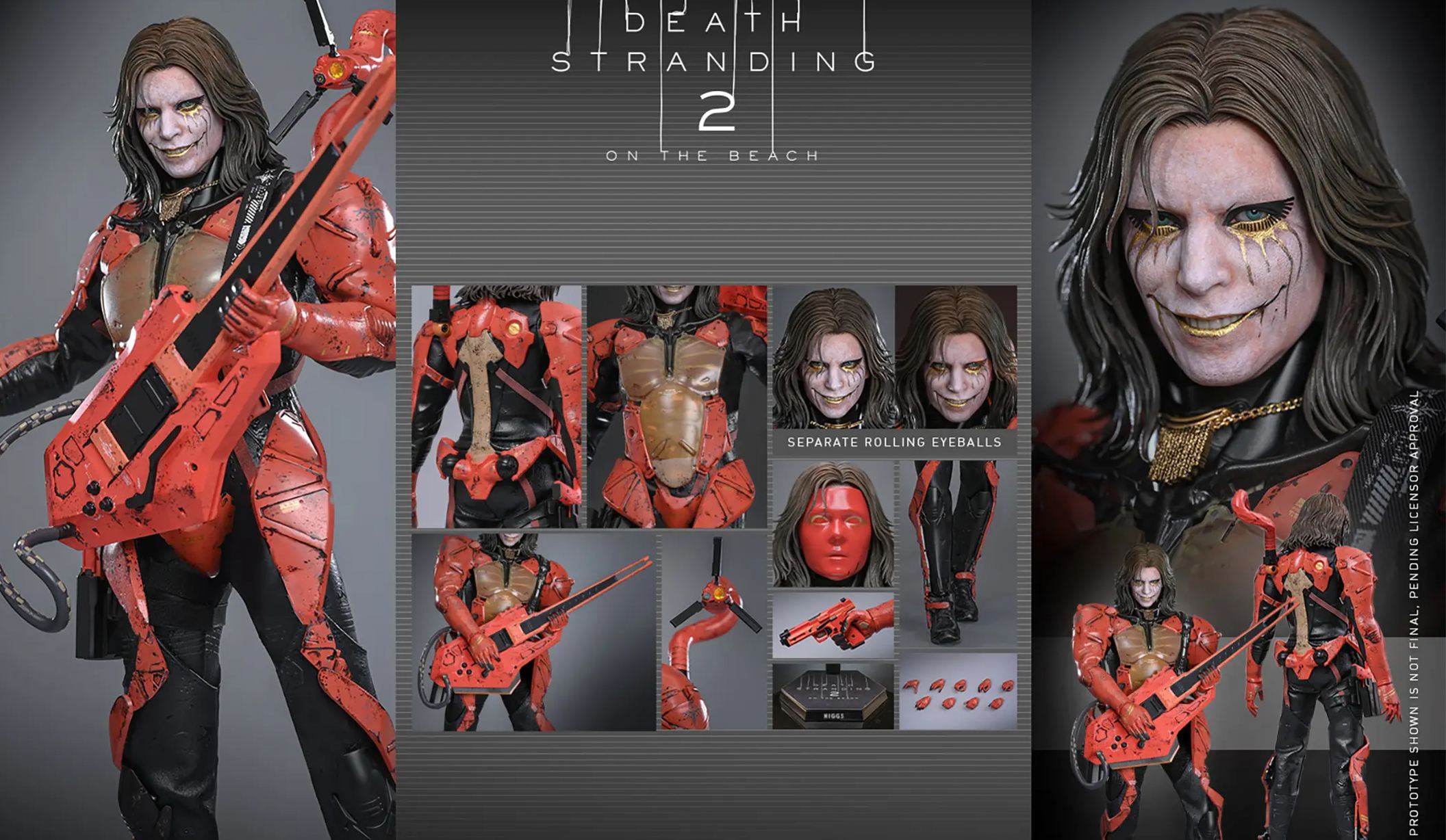 Hottoys - Death Stranding 2: On the Beach Higgs 1/6th scale Collectible Figure VGM79 VGM80 (Licensed) Statue