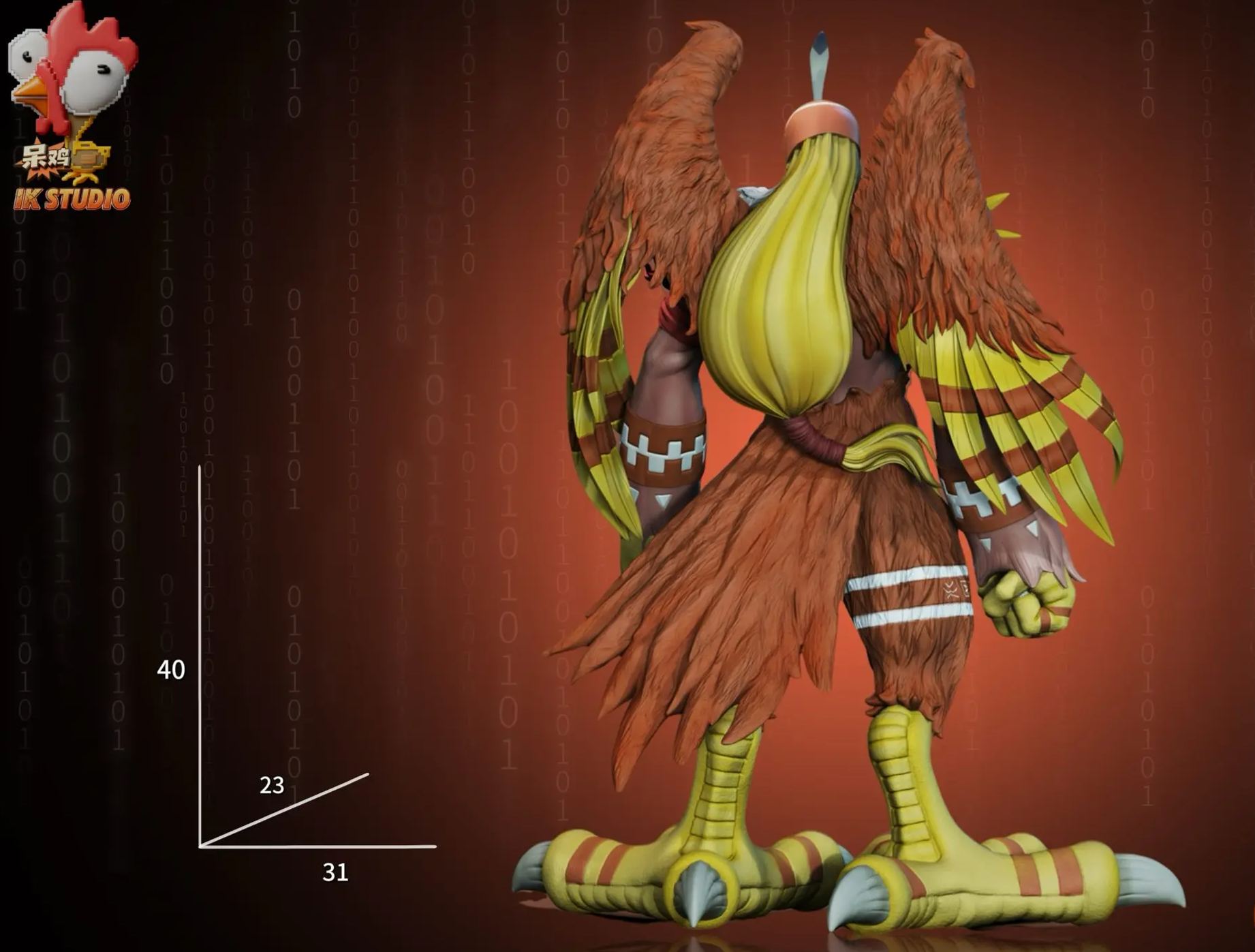 IK Studio - Digimon Garudamon X Sora Statue 