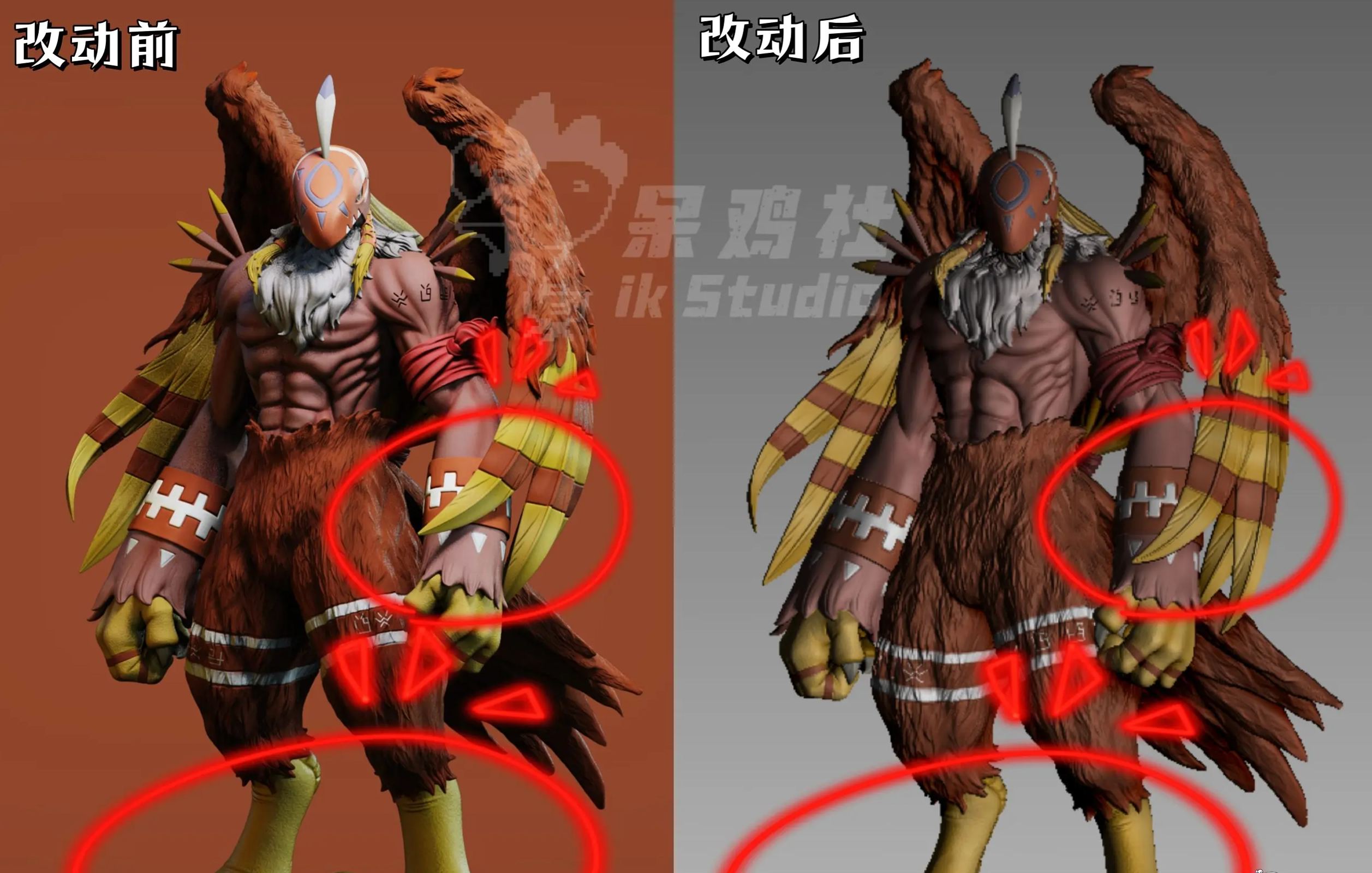 IK Studio - Digimon Garudamon X Sora Statue 