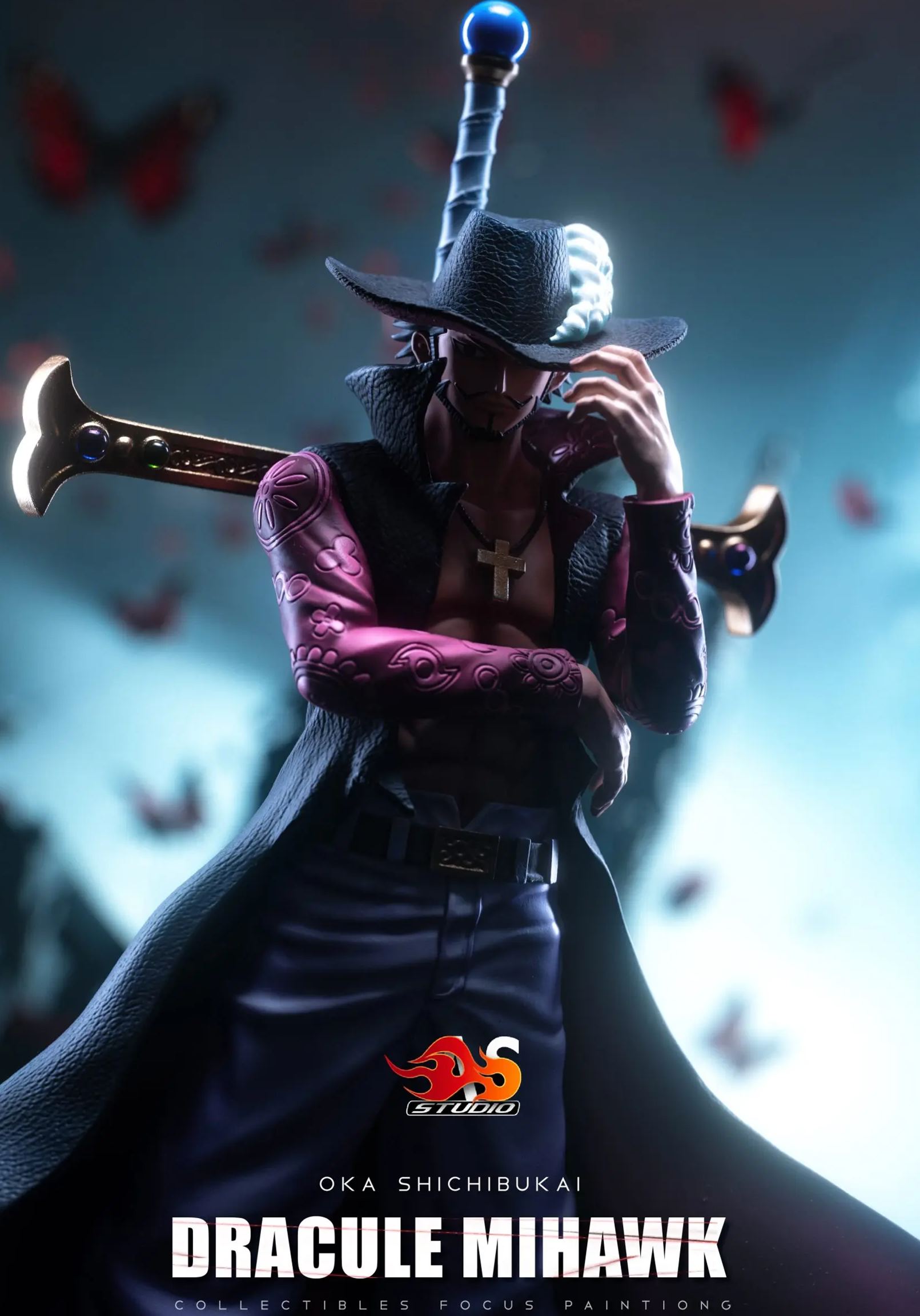 As Studio - One Piece Oka Shichibukai #8 Mihawk Statue 