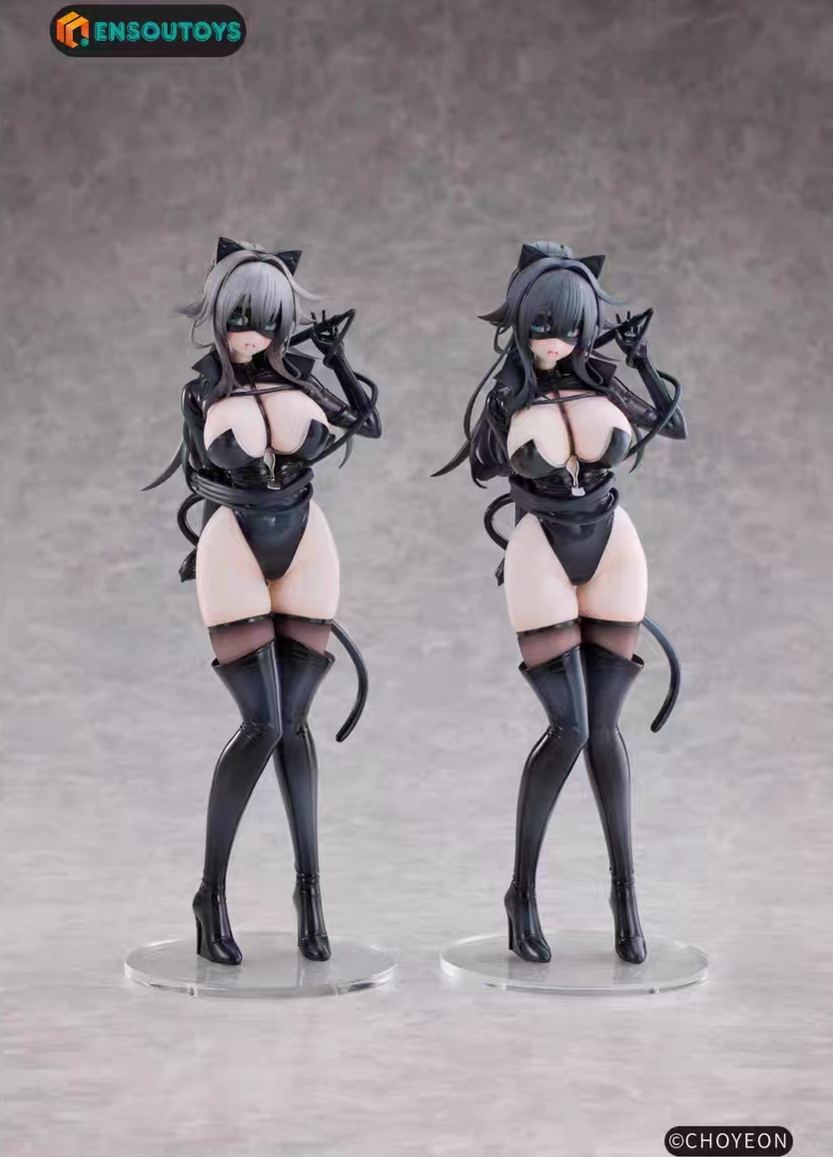 ENSOUTOYS X Pink Rouge - Cat Woman Happy-chan 1/6 Figure (Licensed)Statue 