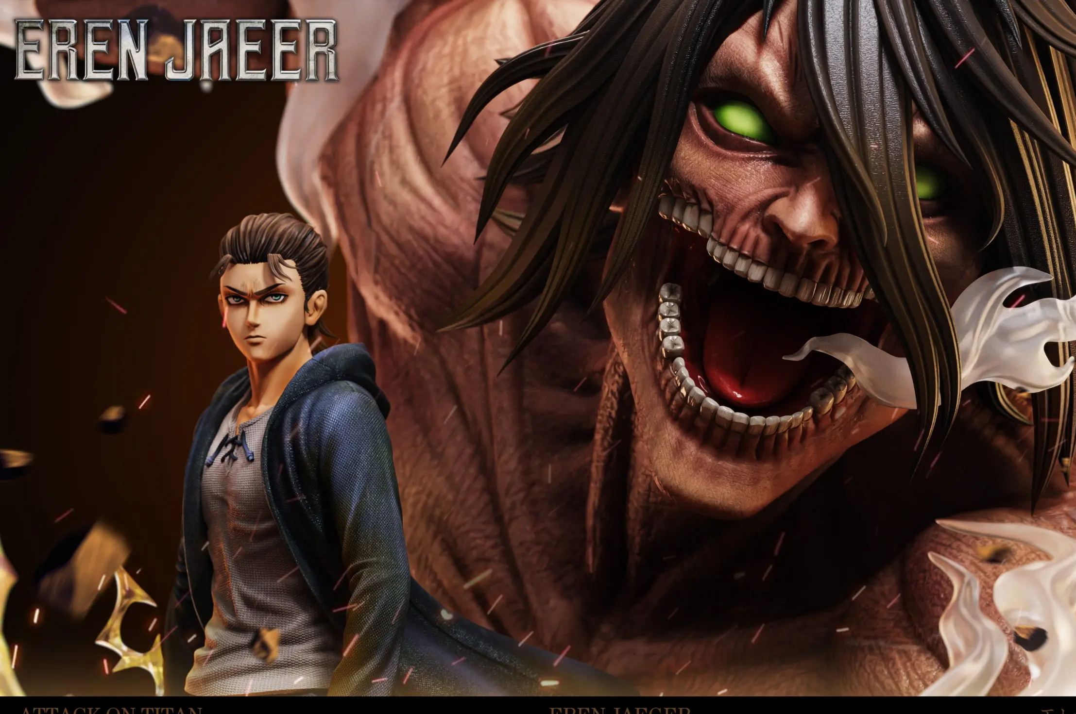 Void Studio - Attack on Titan The Nine Titans Resonance Series First Wave: Eren vs. Pieck Statue 