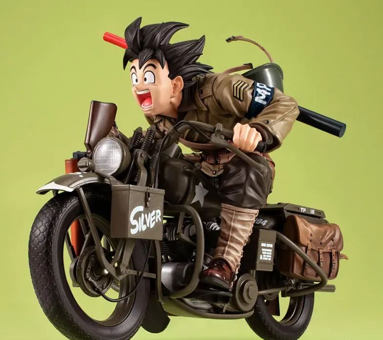 MegaHouse - Desktop Real McCoy EX Dragon Ball Z Son Goku X Bike Complete Figure (Licensed) Statue 