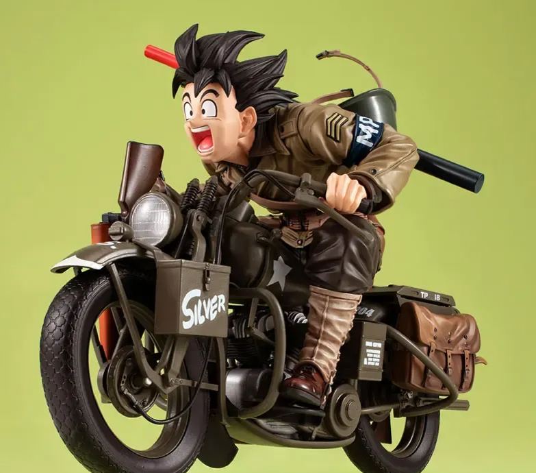 MegaHouse - Desktop Real McCoy EX Dragon Ball Z Son Goku X Bike Complete Figure (Licensed) Statue 