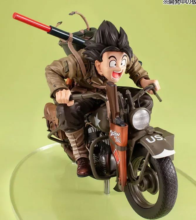 MegaHouse - Desktop Real McCoy EX Dragon Ball Z Son Goku X Bike Complete Figure (Licensed) Statue 