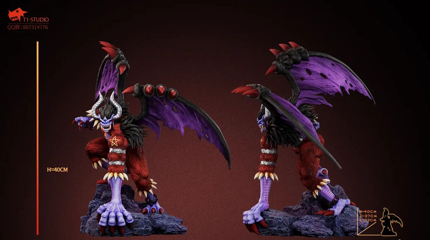 T1 Studio - Demon Digimon Statue 