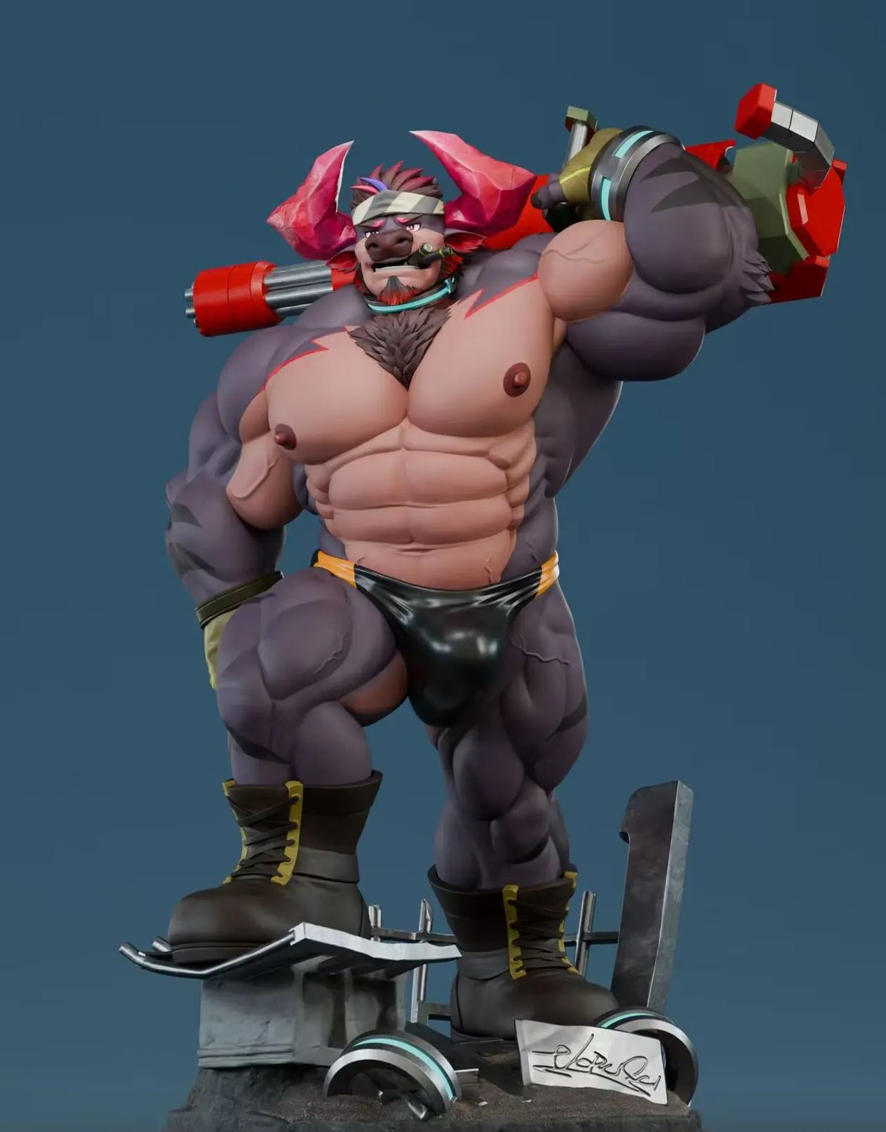 Devil Studio - Vorusuarts Original Art: Obsidius 1/5 Statue (Licensed)