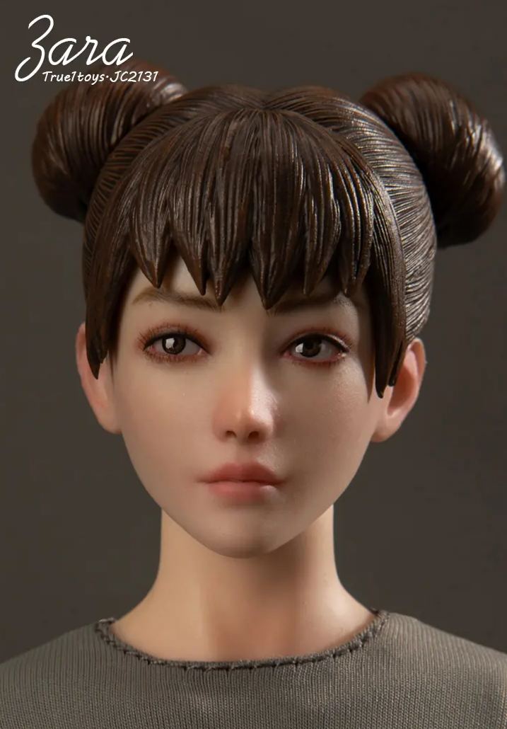 True1Toys - 1/6 Sport Girl ZARA - Gray Hair X Brown Hair Action Figure (Licensed)Statue 