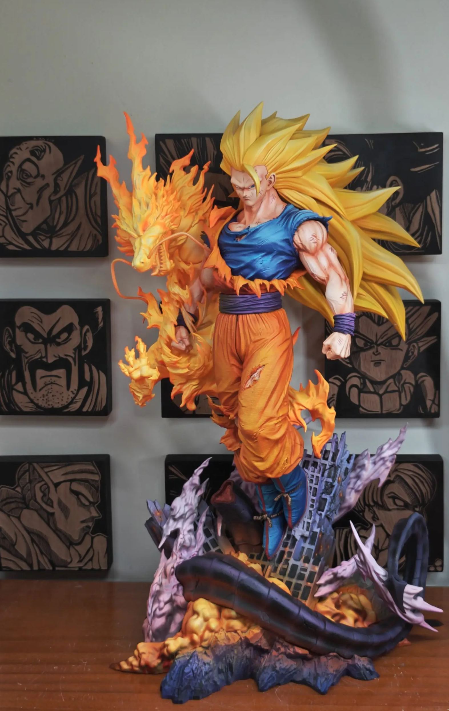 FXW Studio - Super Saiyan 3 Goku Dragon Ball Statue 