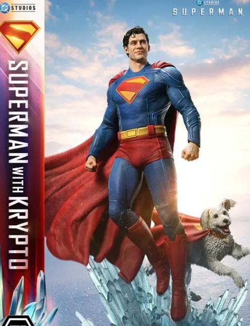 Prime 1 Studio - Real Elite Masterline Superman (2025 Film) Superman with Krypto REMDC-02 REMDC-02S (Licensed)Statue