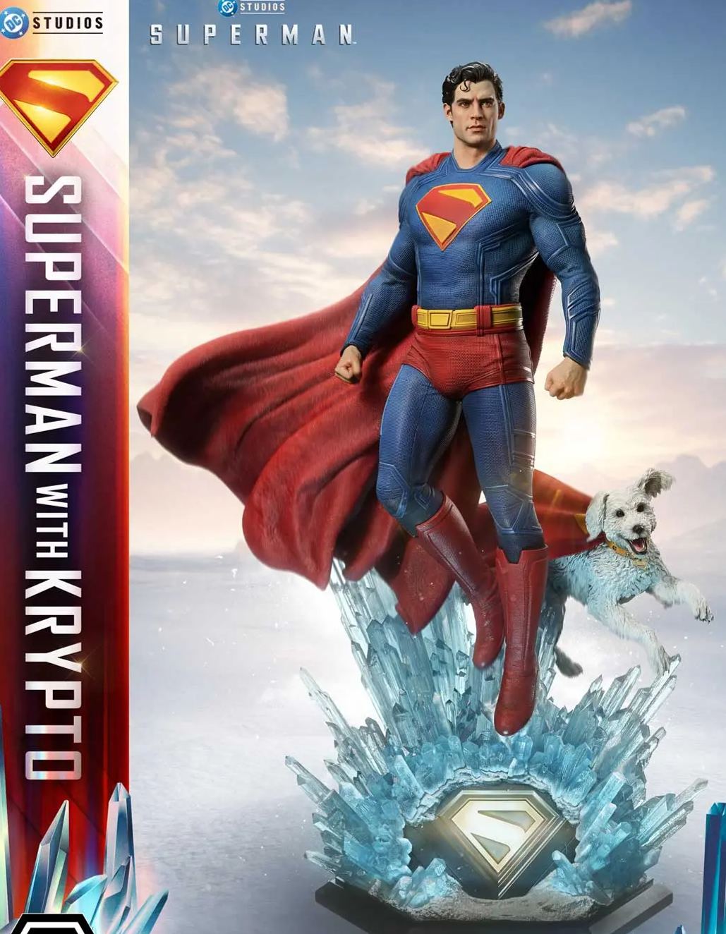 Prime 1 Studio - Real Elite Masterline Superman (2025 Film) Superman with Krypto REMDC-02 REMDC-02S (Licensed)Statue