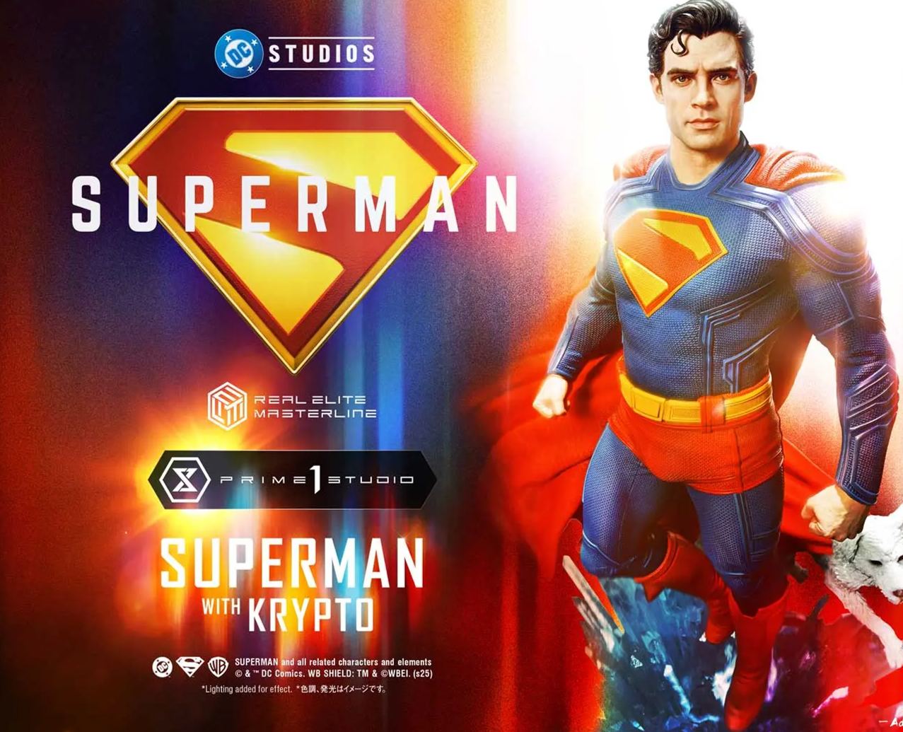 Prime 1 Studio - Real Elite Masterline Superman (2025 Film) Superman with Krypto REMDC-02 REMDC-02S (Licensed)Statue
