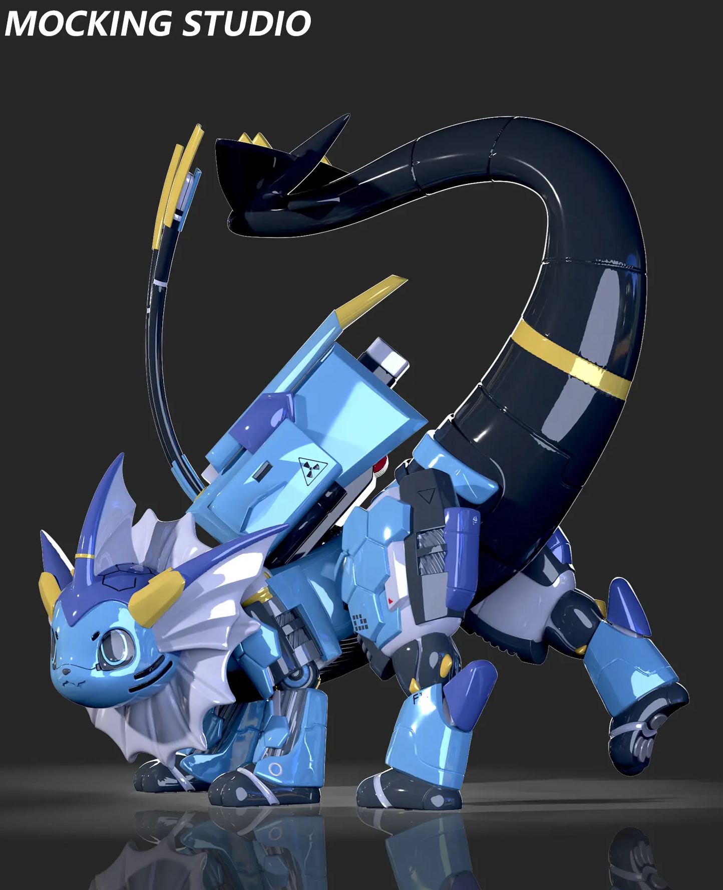 Zhu Yi Wan Jia Studio - Mechanical Vaporeon Pokémon Statue 