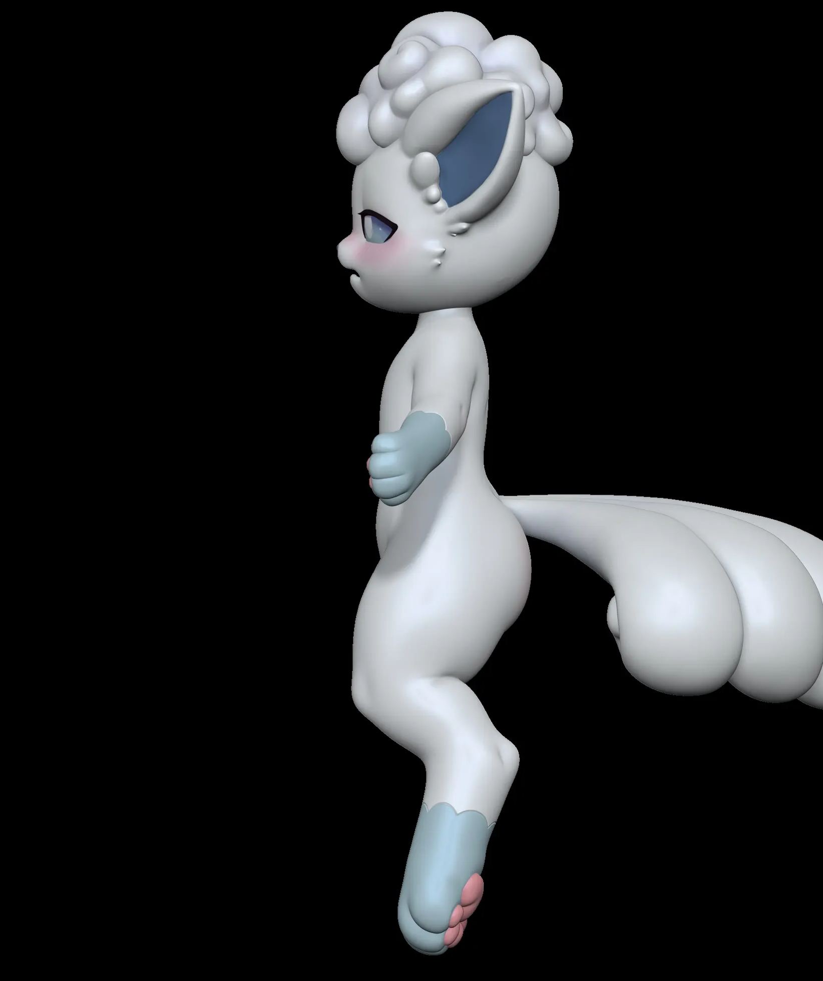 Spirit Demon Studio - Alola Region Vulpix Doll Pokémon Statue (Licensed)