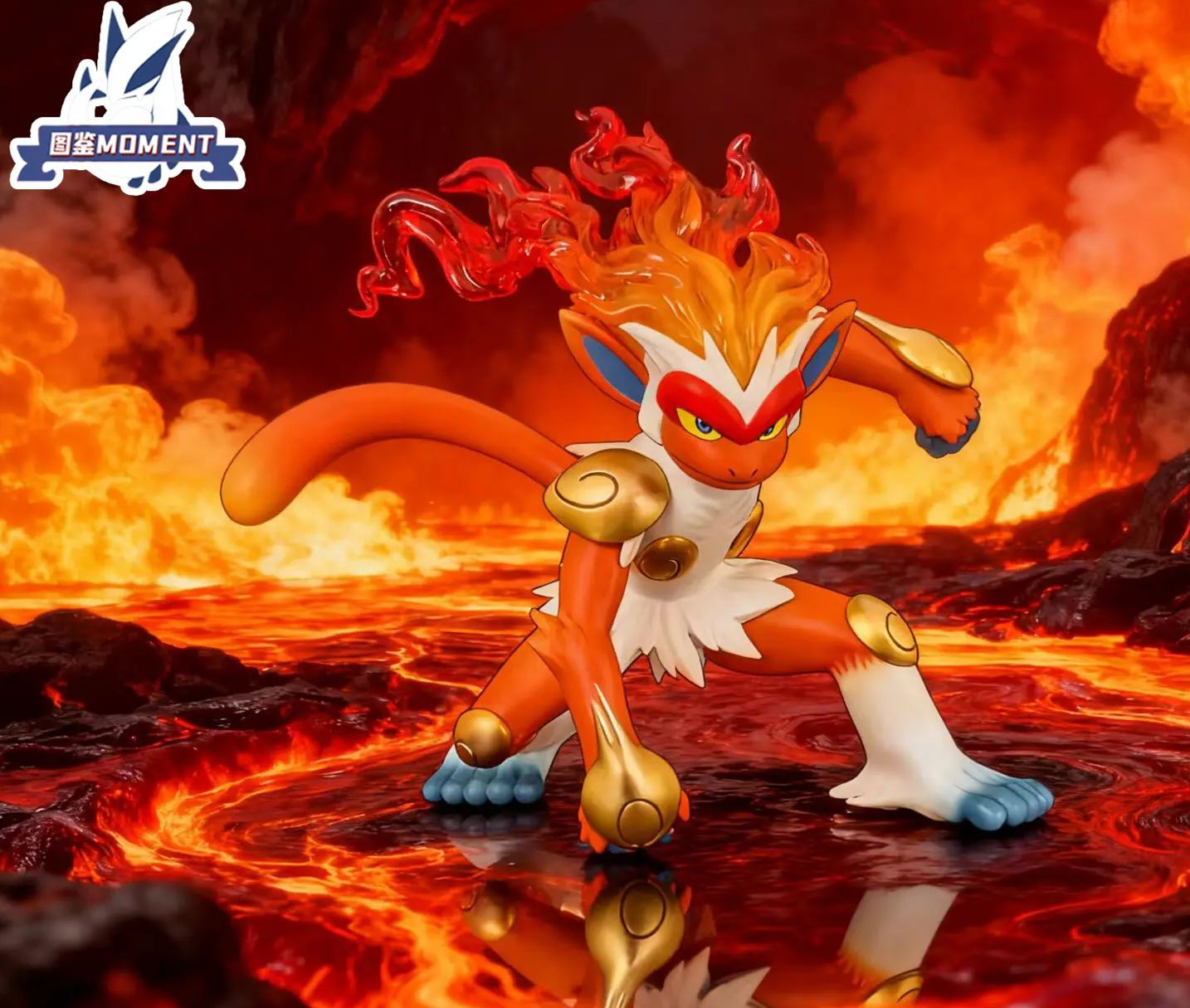 MOMENT Studio - Infernape Evolution Group Pokemon Statue 