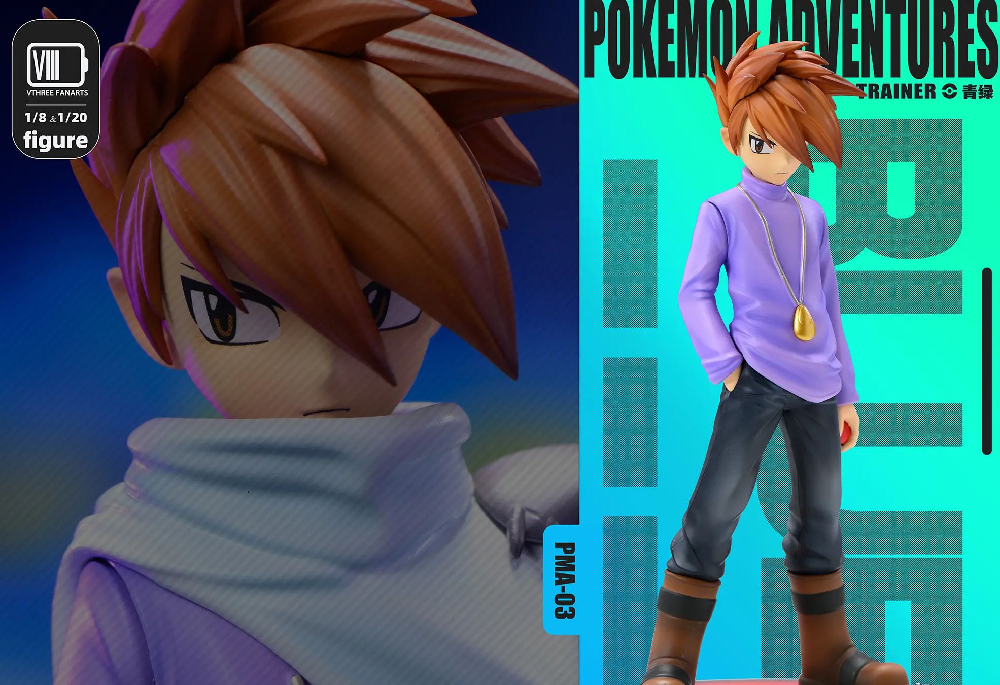 V3fanart Studio - Blue Oak Pokemon Statue 