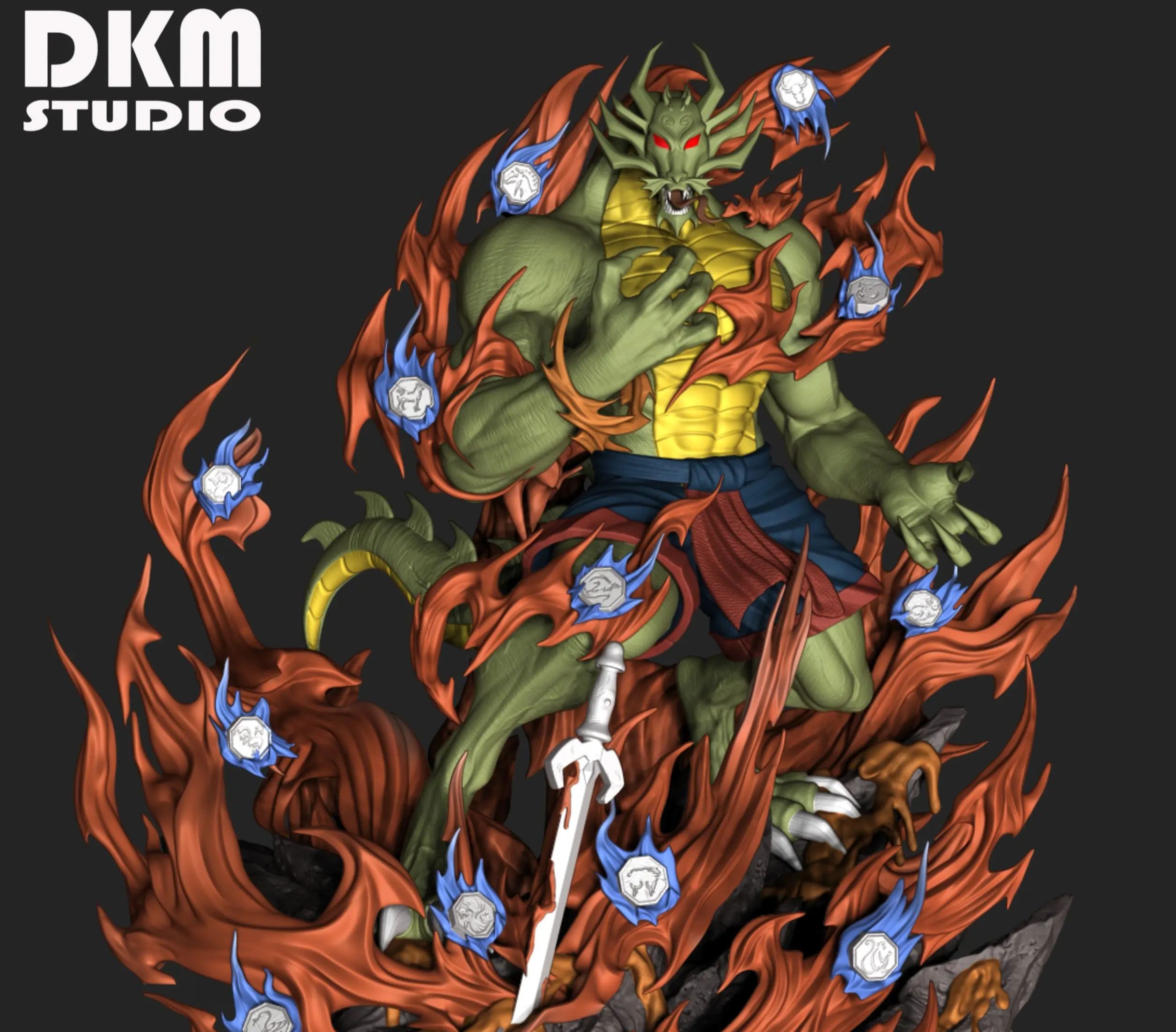 Demon King's Manufacture Studio - Fire Demon Shendu Jackie Chan Adventures Statue 