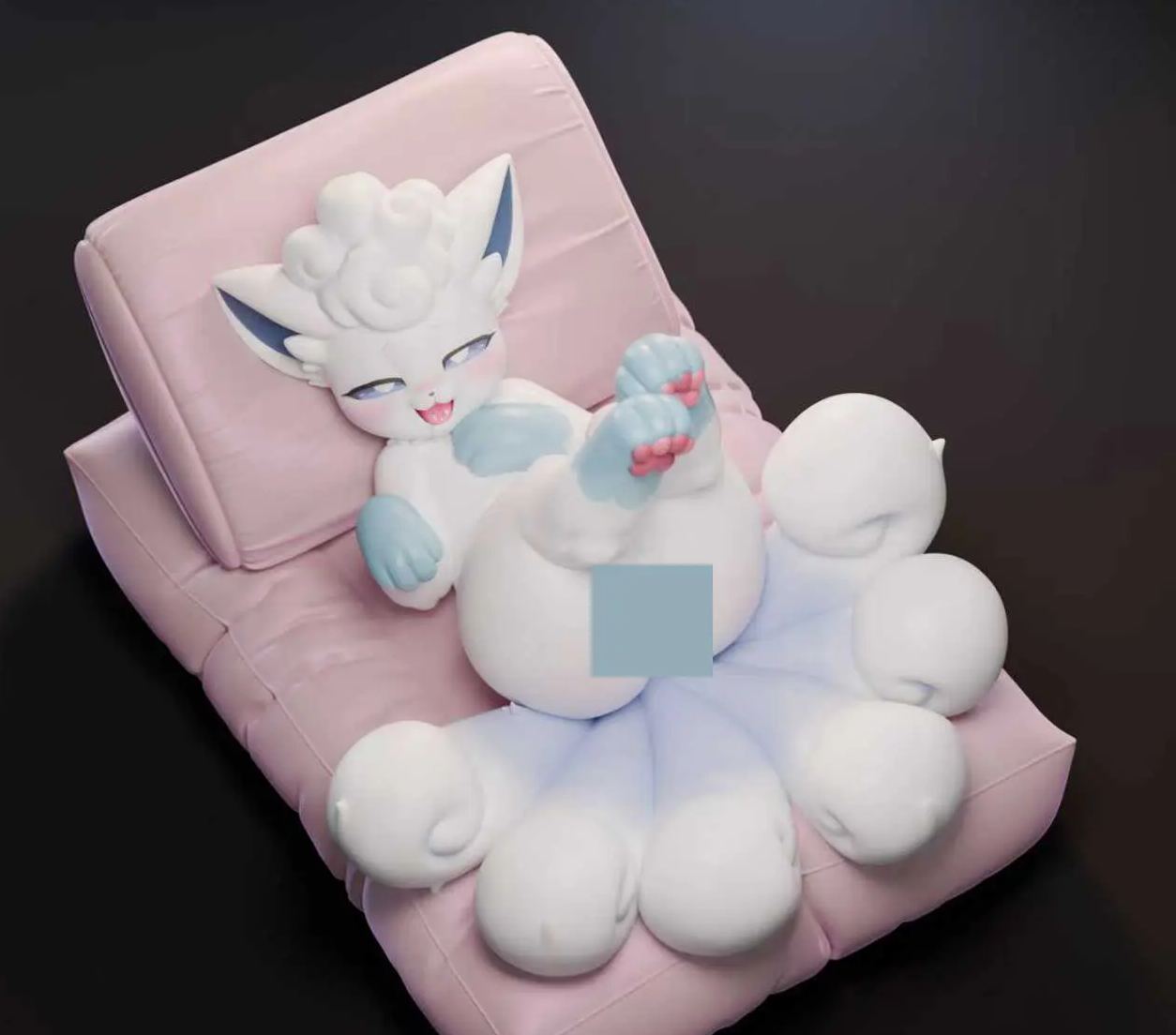 Spirit Demon Studio - Alola Region Vulpix Pokemon Statue