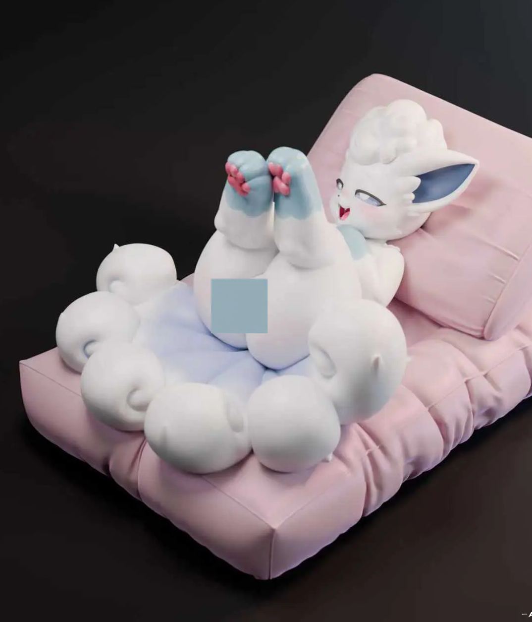 Spirit Demon Studio - Alola Region Vulpix Pokemon Statue