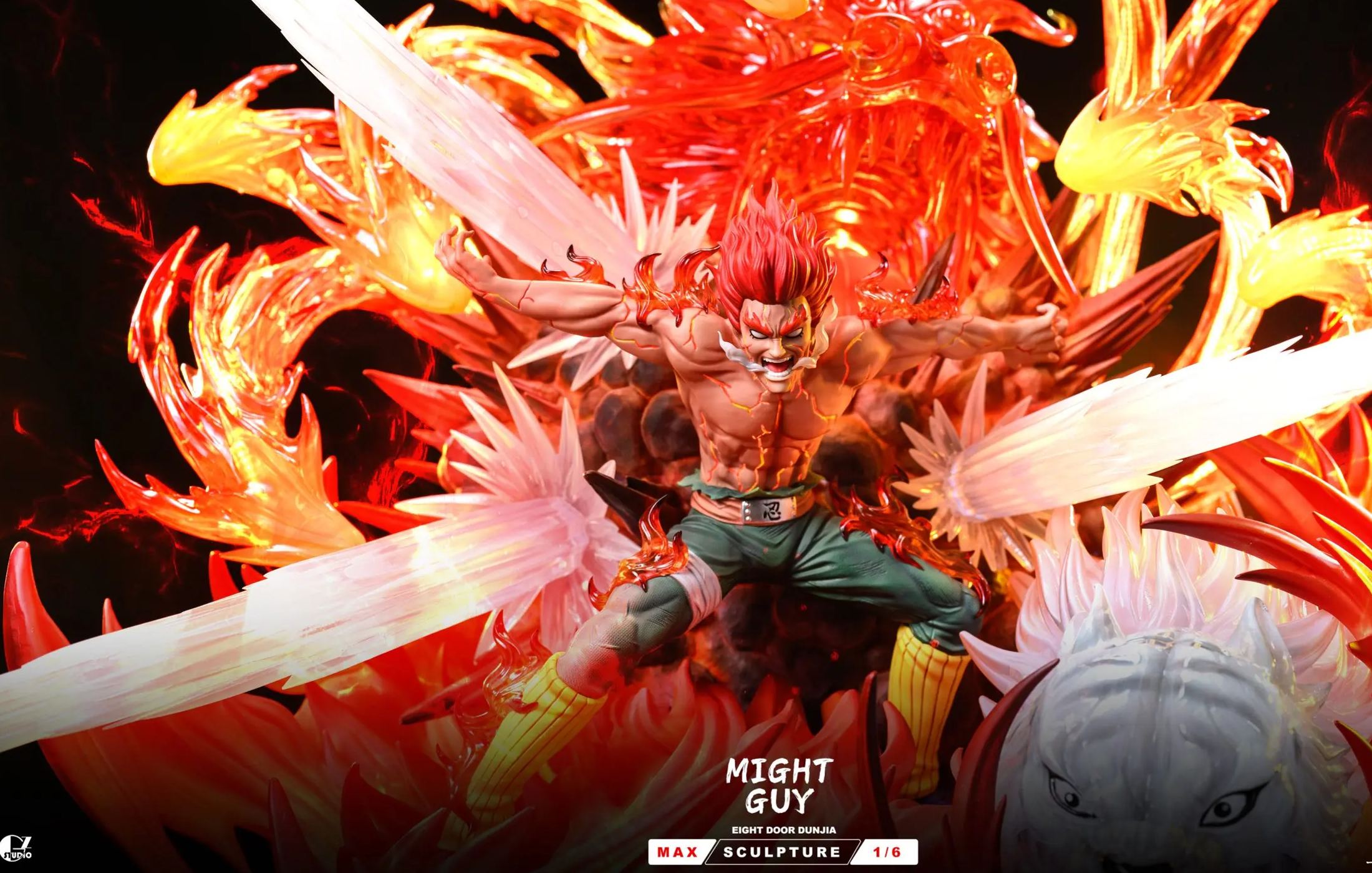 GZ Studio - Azure Beast Eight Gates's Might Guy Naruto Statue