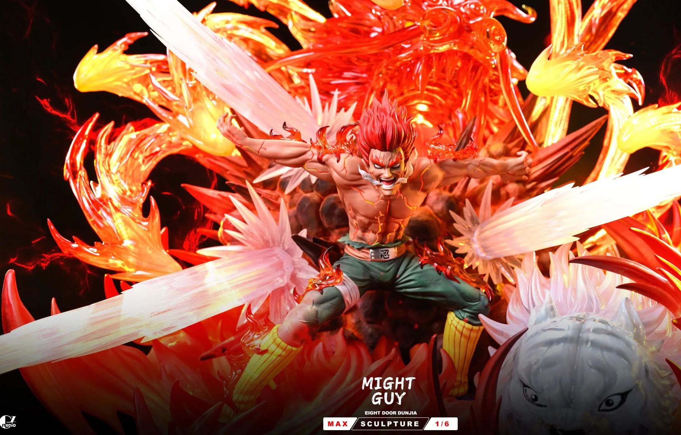 GZ Studio - Azure Beast Eight Gates's Might Guy Naruto Statue