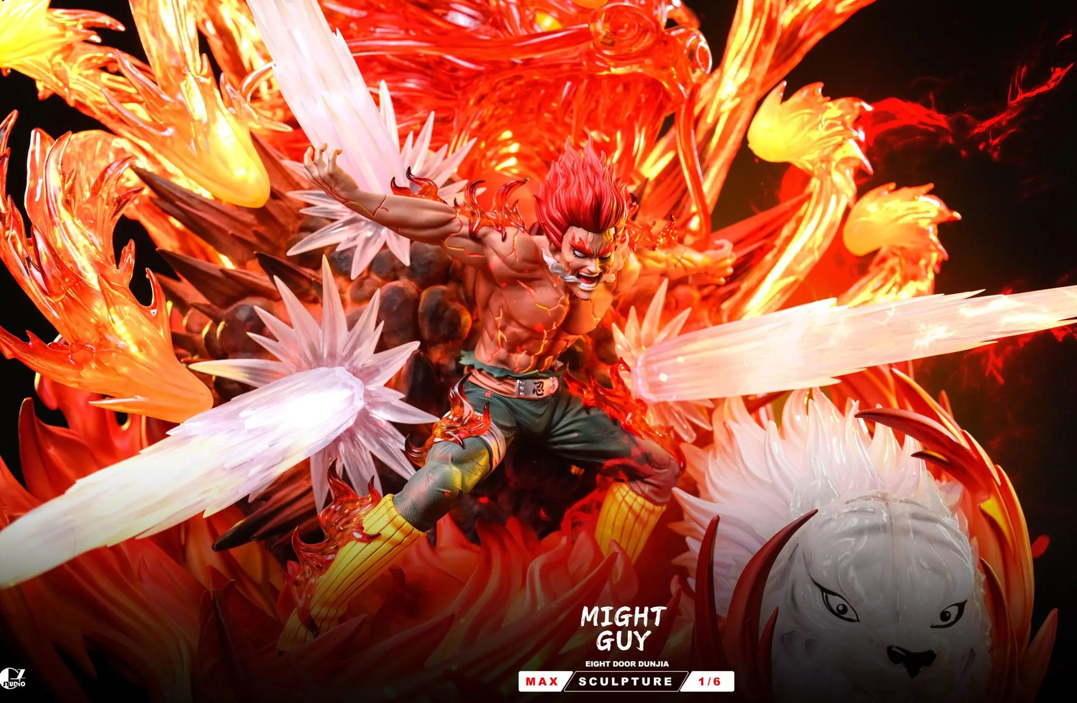 GZ Studio - Azure Beast Eight Gates's Might Guy Naruto Statue