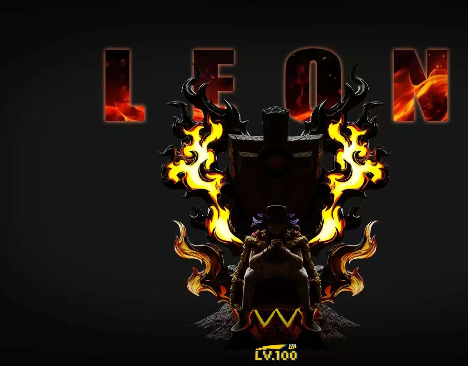 LV.100 Studio - Eight Master Throne Series 01 Leon Pokemon Statue